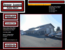 Tablet Screenshot of jessejamesautomart.net